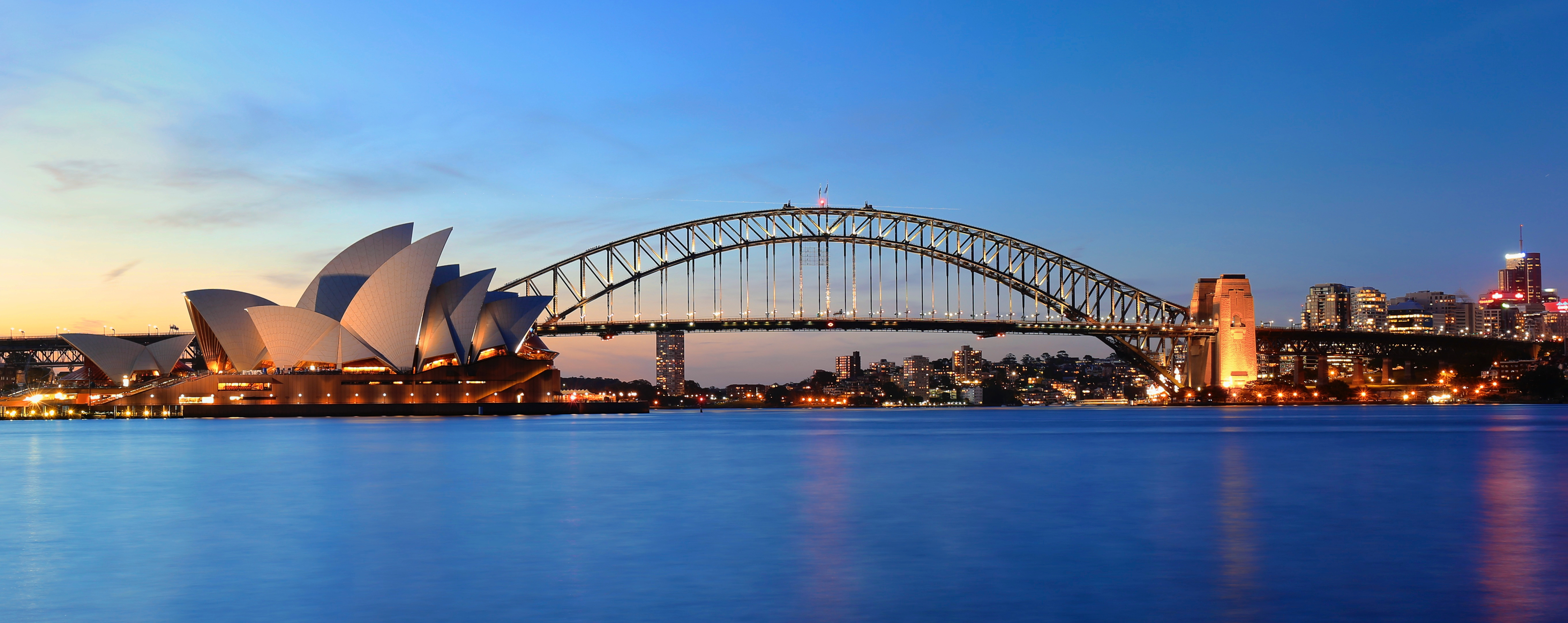 Sydney skyline at sunset