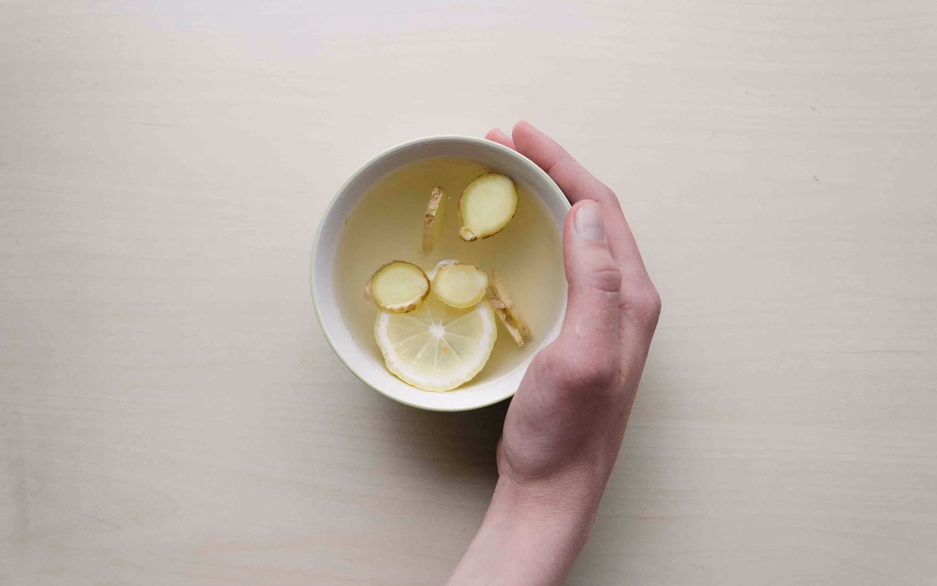 Cup of tea with lemon