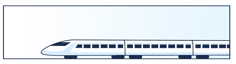 Bullet train graphic