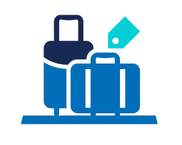 Suitcase and briefcase graphic