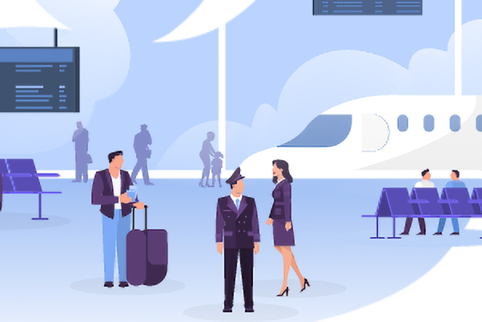 airport terminal graphic