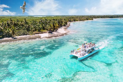 boat excursion through Punta Cana