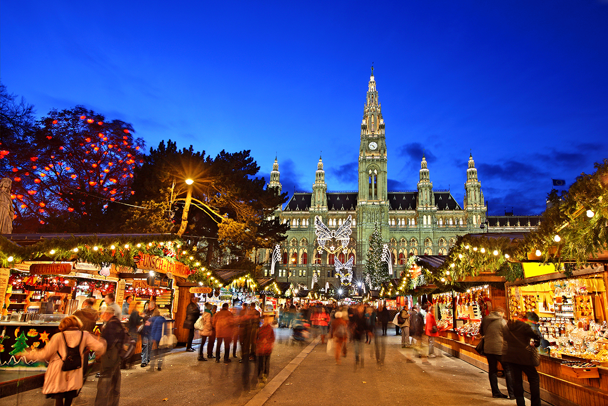 Christmas market in Vienna, Austria